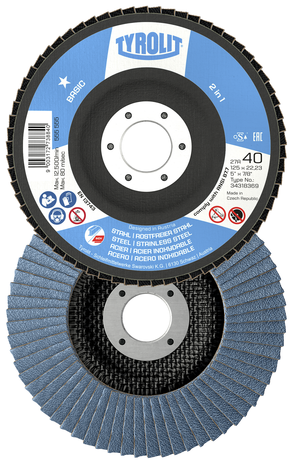 2in1 Fächerscheibe (5 Stück)